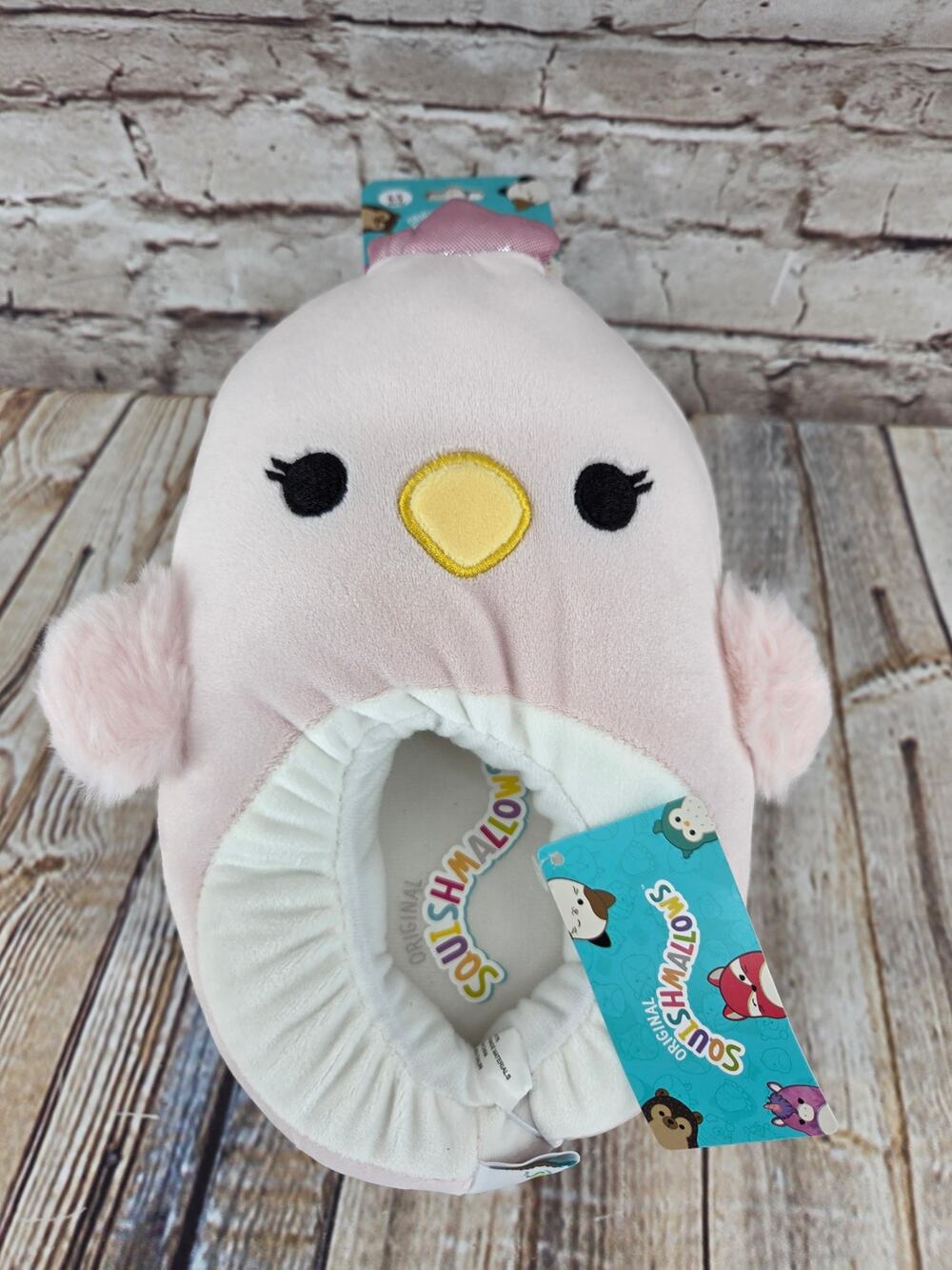 Kids Squishmellow Slippers Shark NEW Size 6-7